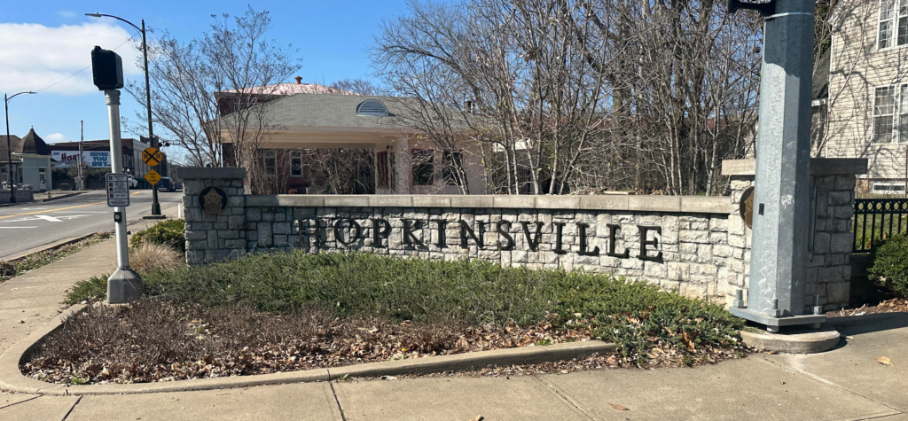 Hopkinsville KY downtown sign
